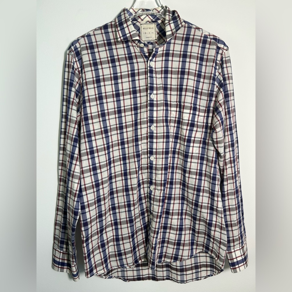 BILLY REID Plaid Button-Up Shirt